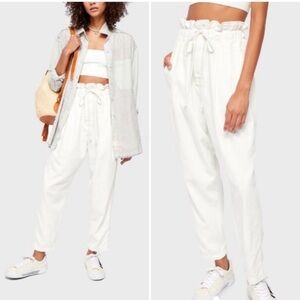 Free People Margate Trousers in White